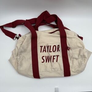 Taylor Swift Red (Taylor's version ) 1989 Canvas Duffle Bag Maroon
